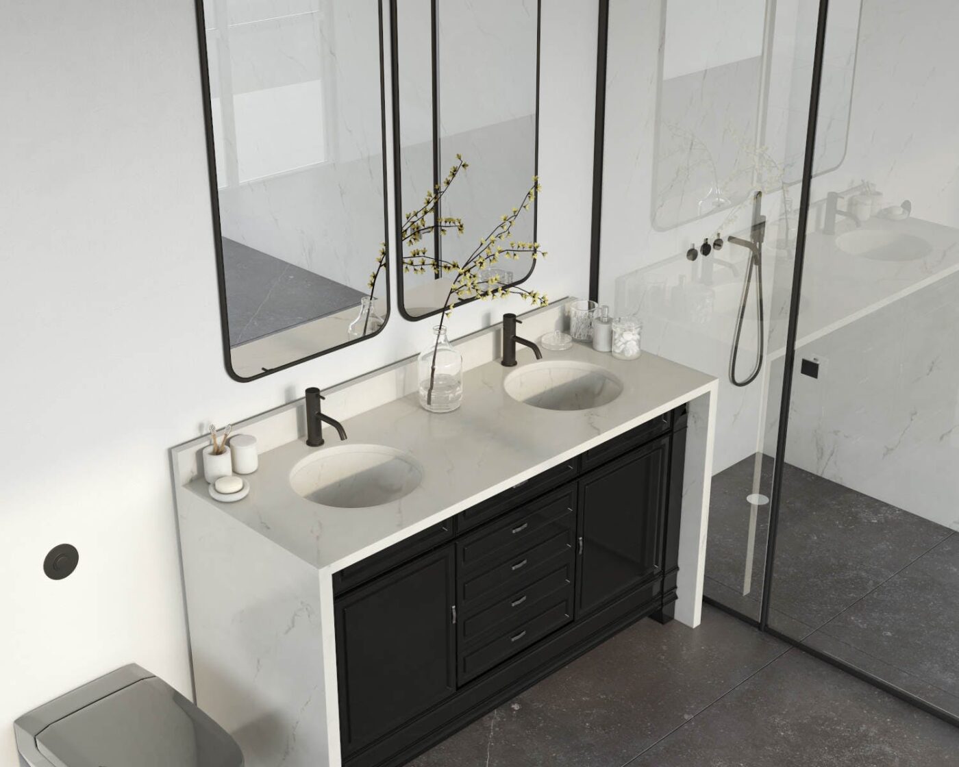 Image of Tundra 19 Bathroom.RGB color 1 in Small bathrooms: the great secrets of their design - Cosentino