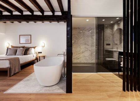 Image number 24 of the current section of ExteAundi, a 13th-century house converted into a modern boutique hotel thanks to Dekton and Silestone in Cosentino Australia