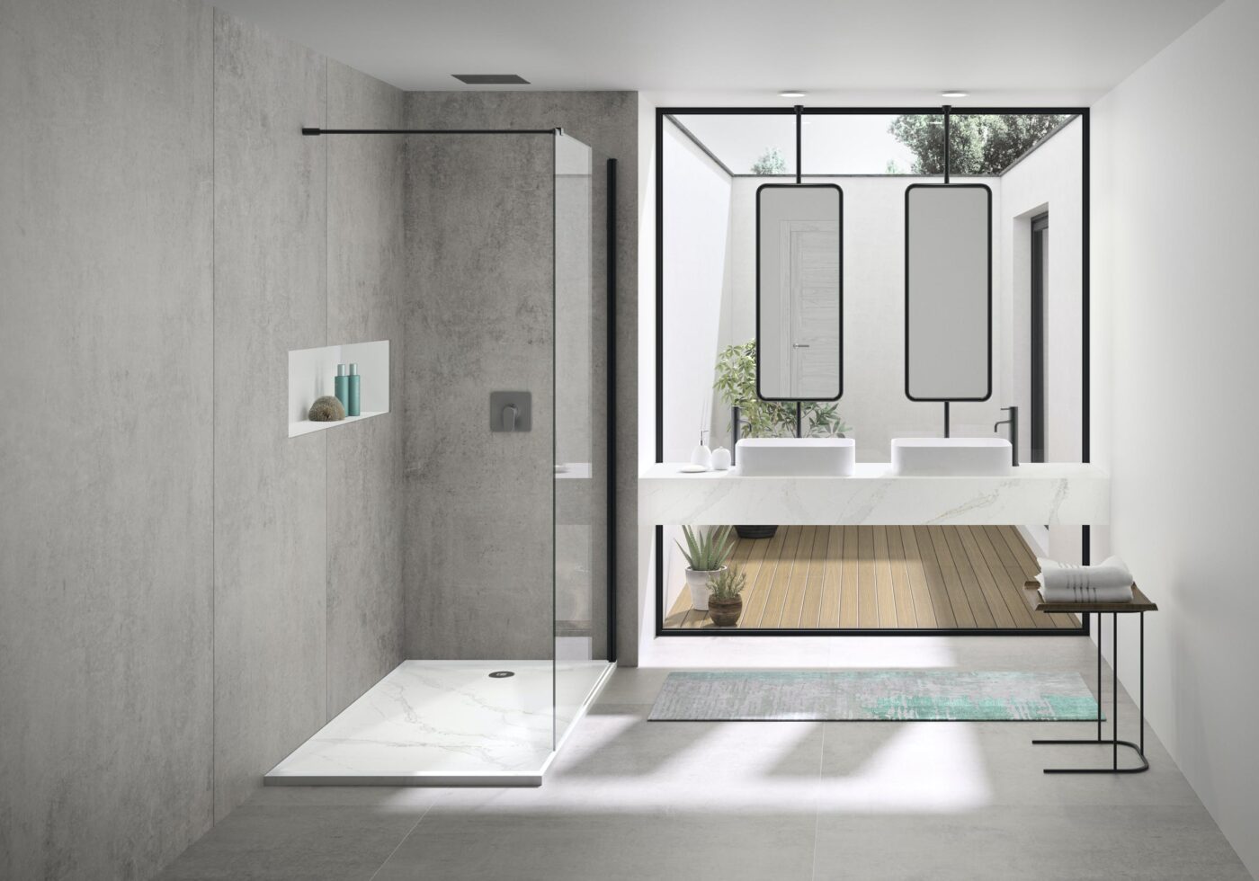 Image number 18 of the current section of Five cool design ideas for grey and white bathrooms in Cosentino Canada