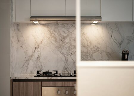 Image of Copy of WEB Rivercove Arche X Iceberg7 12 of 28 1 in Kitchen and dining room merged by a precise design - Cosentino