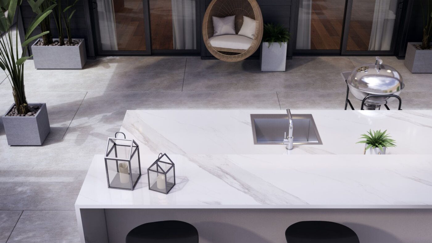 Image of Dekton Outdoor Countertop Olimpo Flooring Keon in Spring at home: let’s make the most of it! - Cosentino