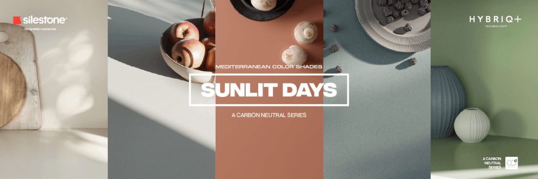 Présentation de Silestone Sunlit Days, la première collection neutre en carbone de Cosentino