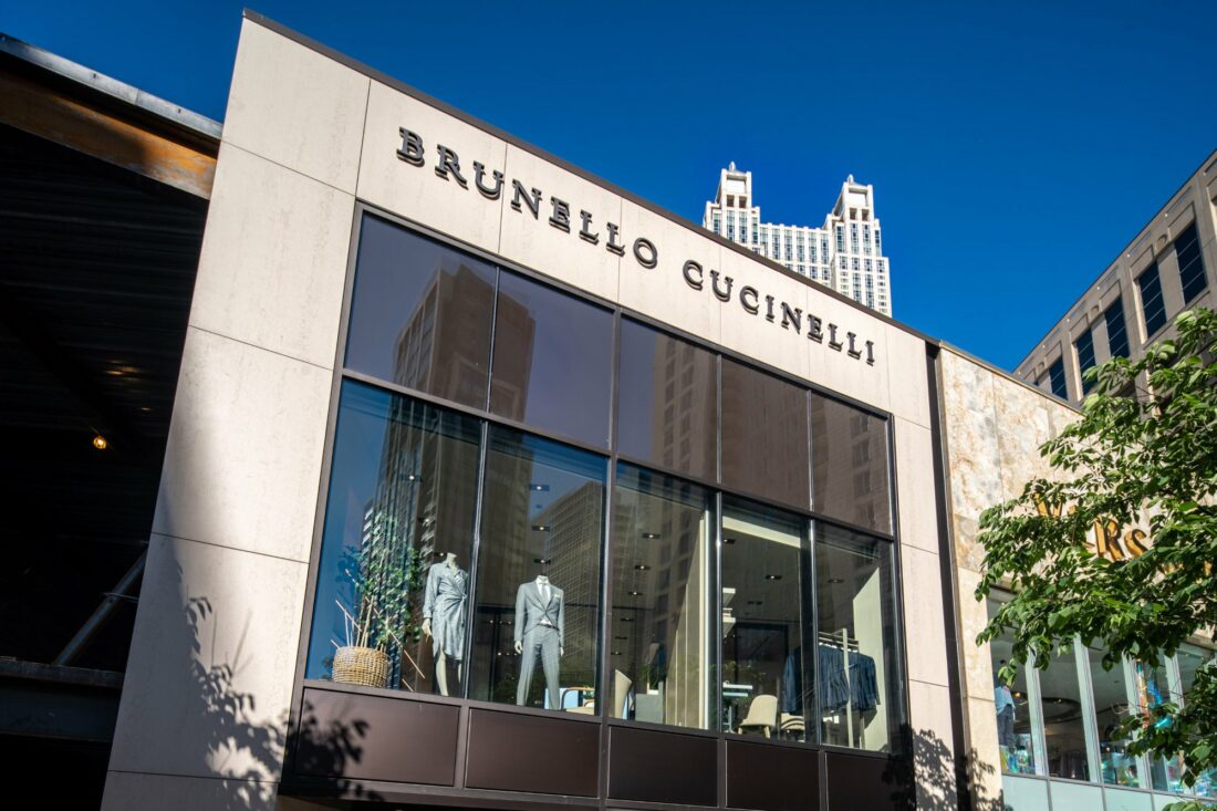 A luxurious facade for the Bruno Cucinelli flagship store in Chicago