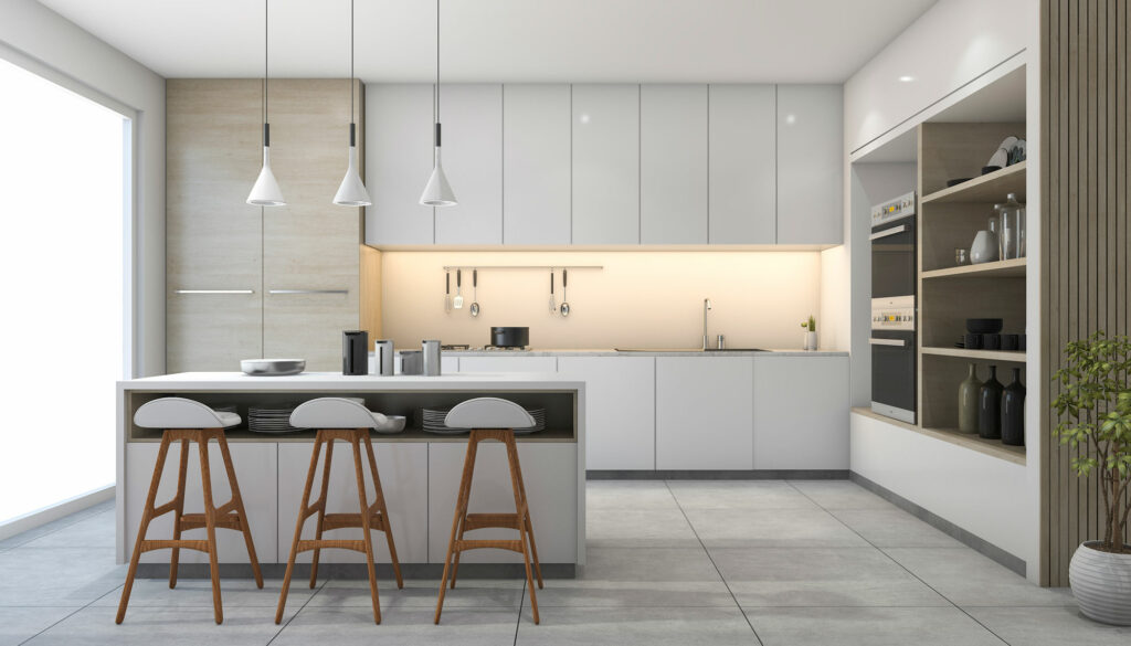 Image of Cuarzo Transparente Image 2 in Kitchen walls: how to choose the best cladding - Cosentino