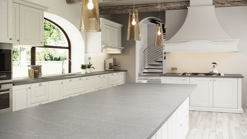 Image of encimera gris in Grey Kitchen Countertops - Cosentino