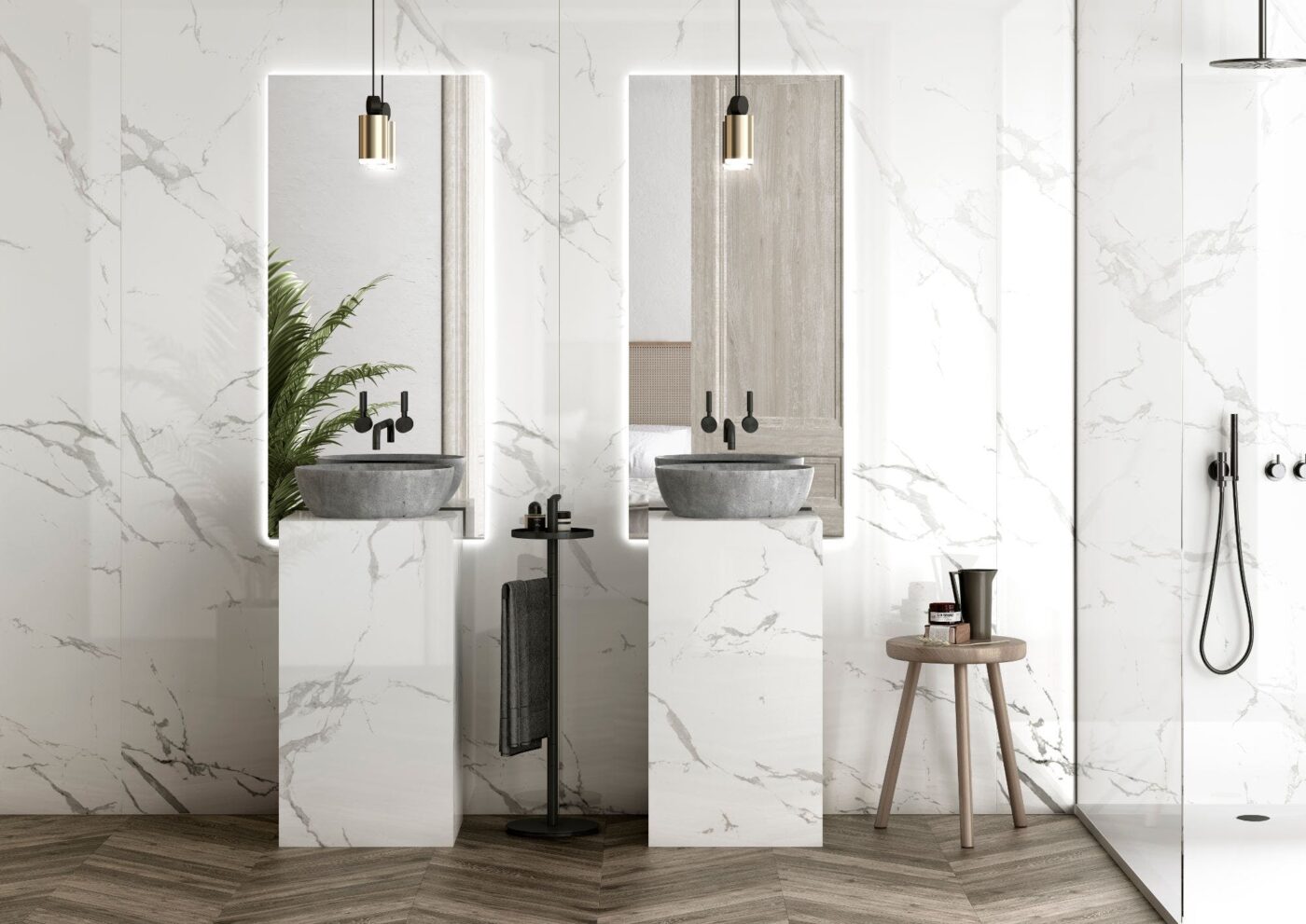 Image 19 of Dekton Bathroom Natura 18 in Five cool design ideas for grey and white bathrooms - Cosentino
