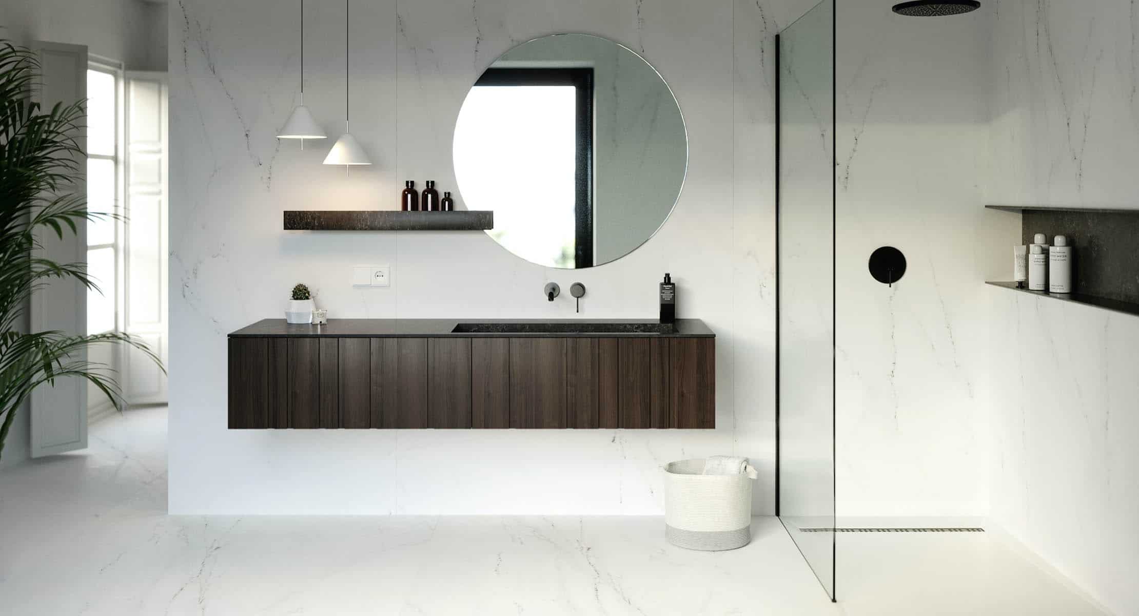 Image 15 of baños 01 header in essential-pure-bathroom - Cosentino