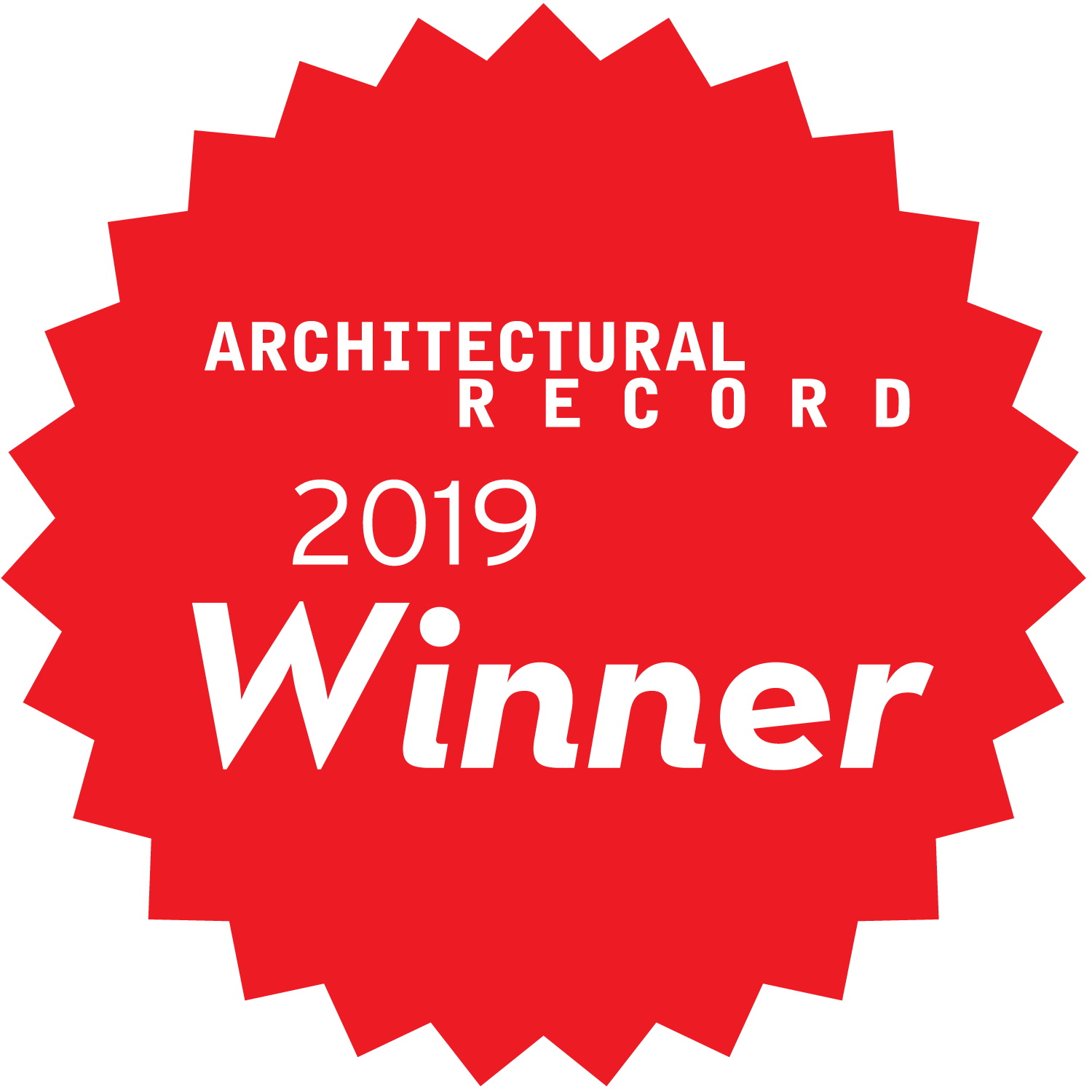 Image of AR RecordProducts Winner Emblem 2019 1 in Dekton Slim awarded by the US Architectural Record and by the French Maison & Travaux - Cosentino