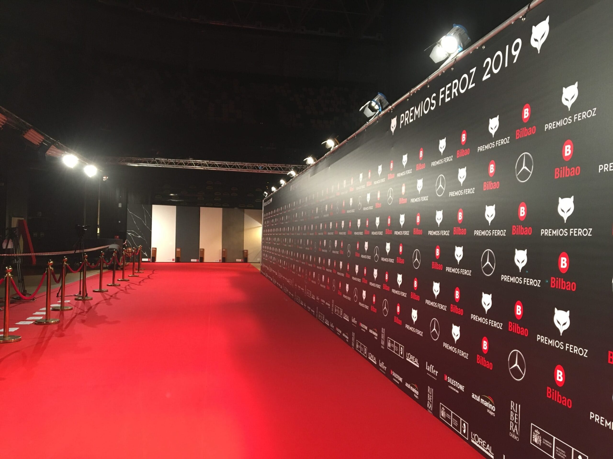 Image of Alfombra roja Premios Feroz 2019 Tablas Silestone 1 scaled in Silestone® and 2019 Feroz Awards - Cosentino