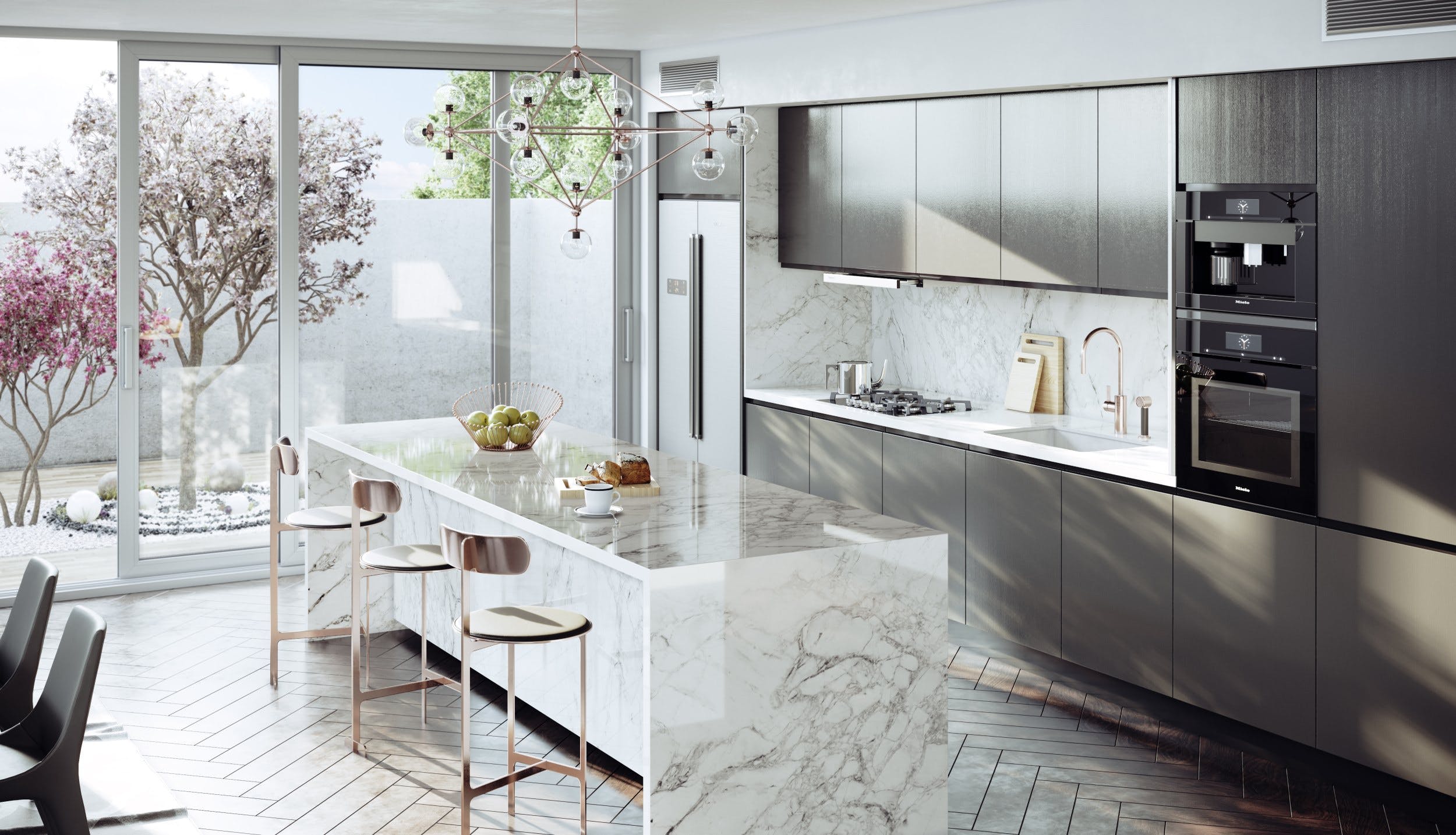 Image of Dekton Kitchen Bergen Xgloss baja 2 in Dekton® unveils Stonika - Cosentino