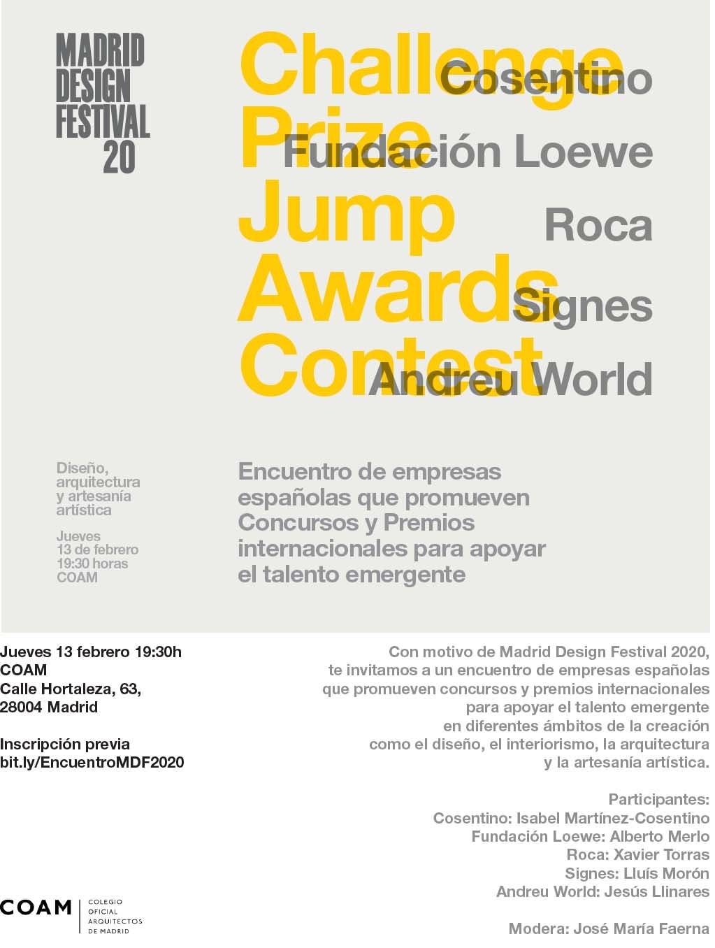 Image of ENcuentro empresas COAM 1 in Cosentino sponsors the Madrid Design Festival 2020 - Cosentino