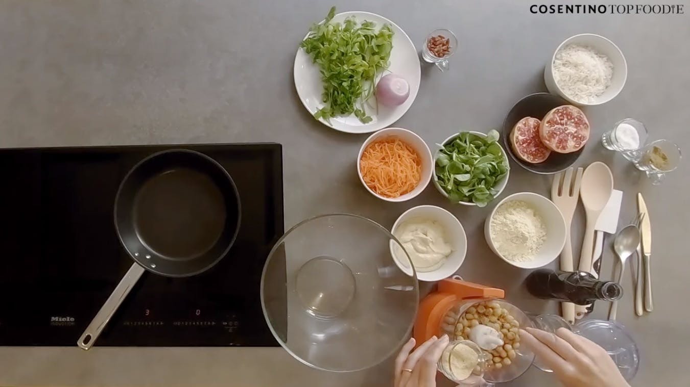 Image of Falafel 1 3 in Falafel and Hummus Buddha Bowl Recipe - Cosentino