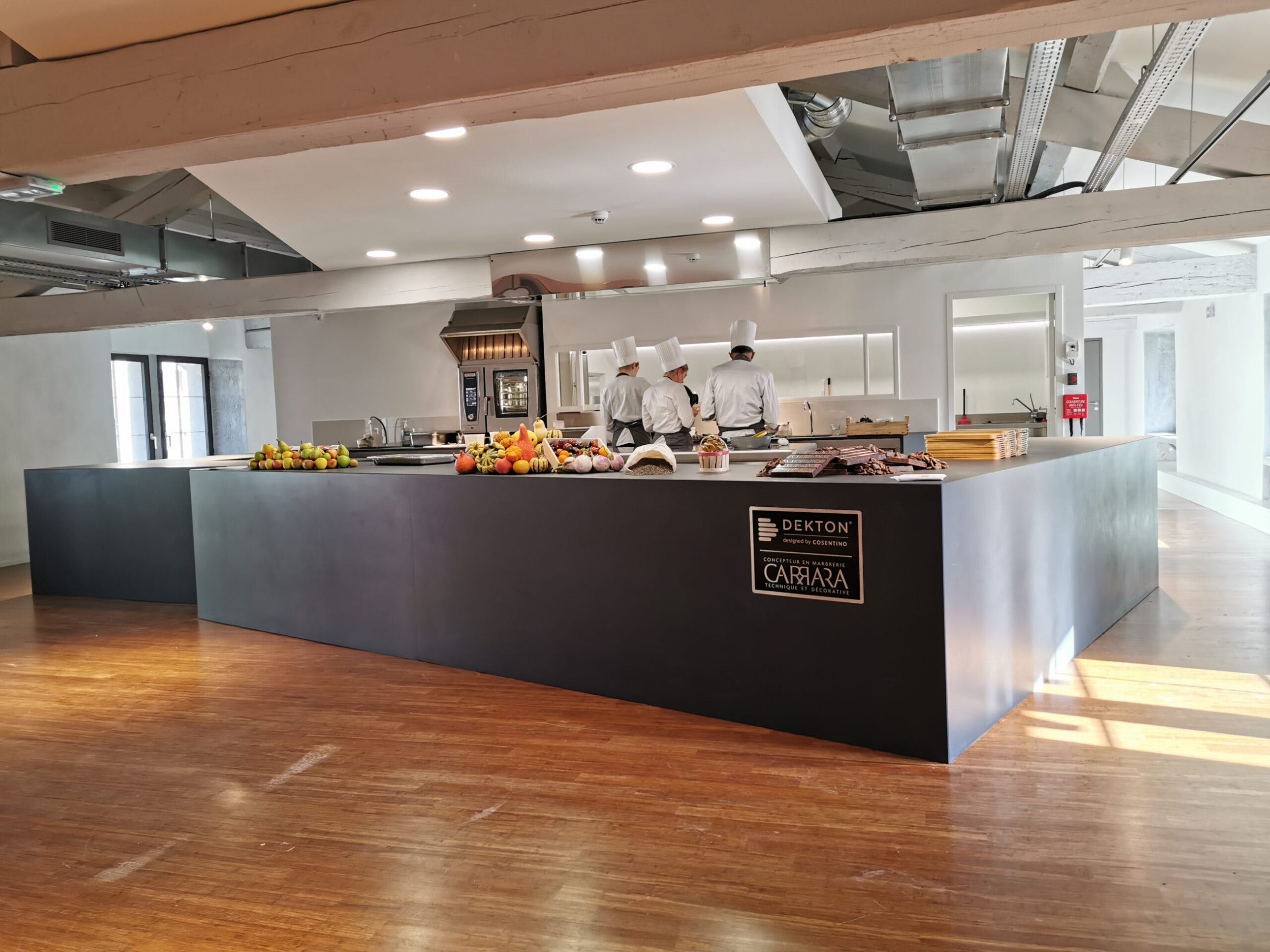 Image of IMG 20191014 152345 1 scaled in Dekton by Cosentino features the kitchen of the Cité Internationale de la Gastronomie - Cosentino