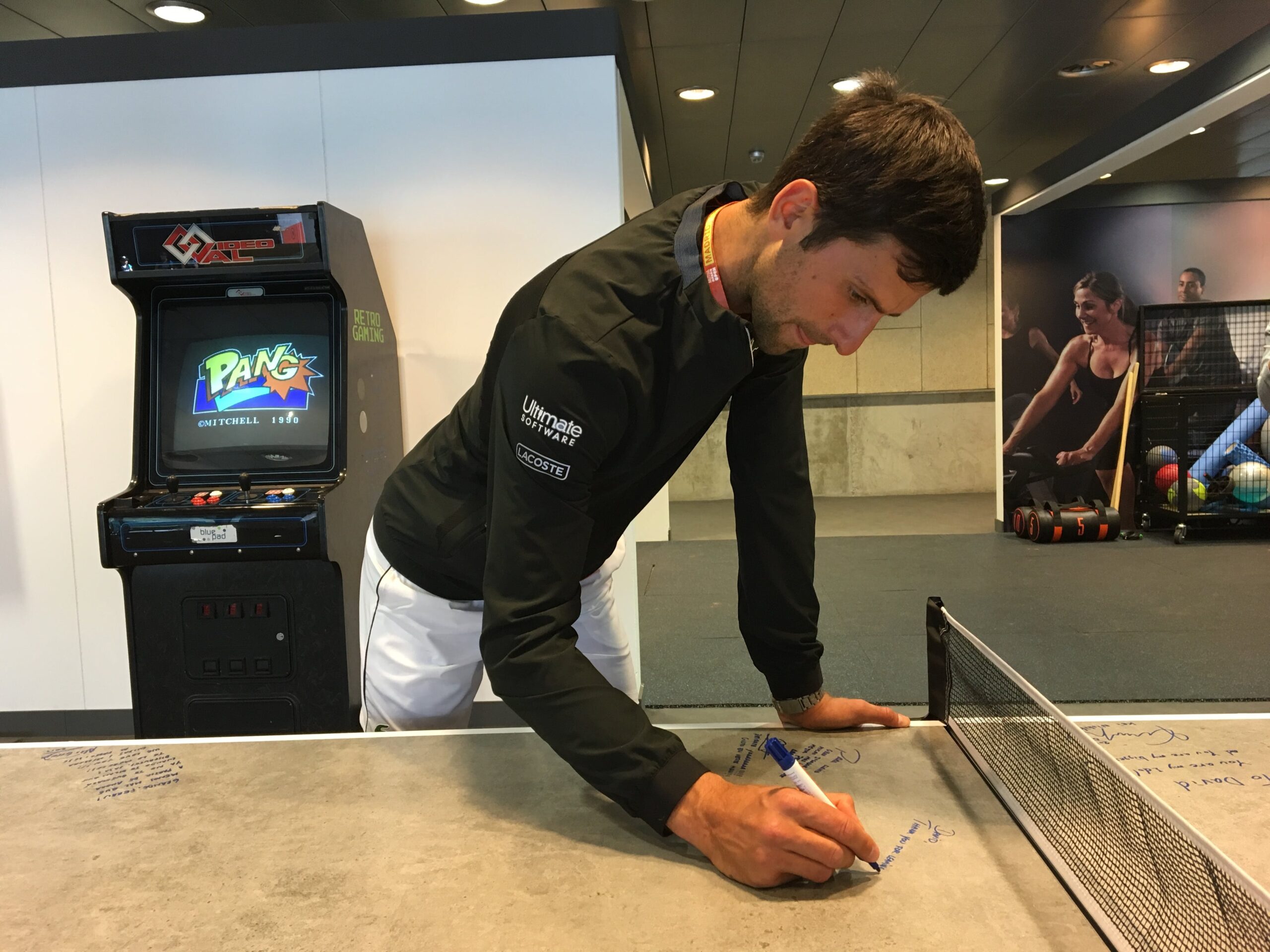 Image 20 of Novak Djokovic Dekton by Cosentino´s ping pong table 1 1 scaled in Dekton® stars at the Mutua Madrid Open - Cosentino