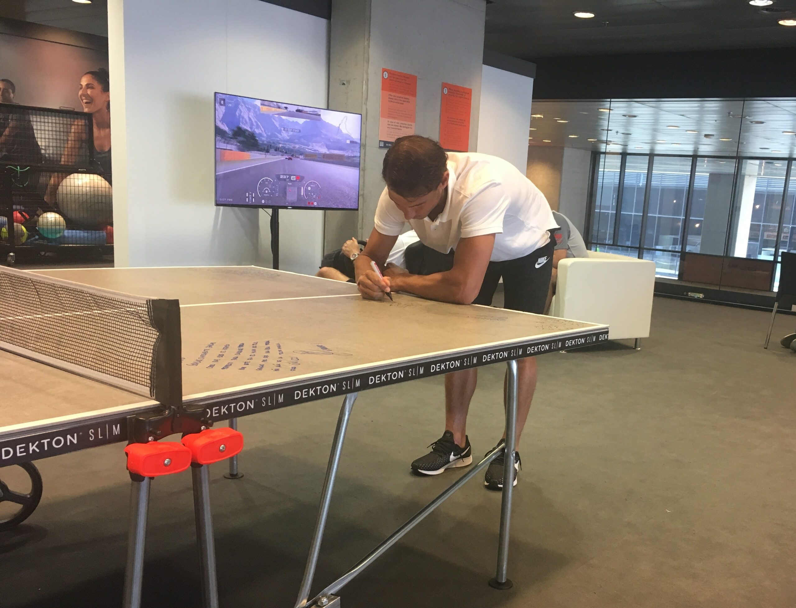 Image 18 of Rafa Nadal Dekton by Cosentino´s ping pong table 1 scaled in Dekton® stars at the Mutua Madrid Open - Cosentino