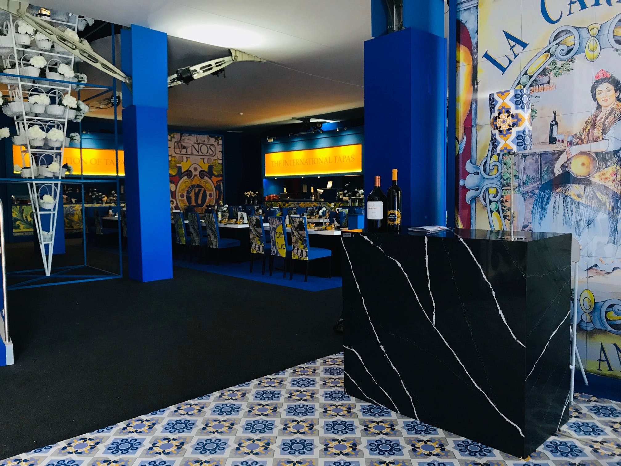 Image of Restauracion VIP MMO 2018 Silestone Eternal Marquina 1 in Dekton® stars at the Mutua Madrid Open - Cosentino