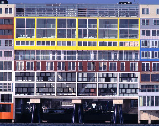 Image of Silodam Housing Block MVRDV ©MVRDV in The best contemporary architecture in Amsterdam, now in C-guide - Cosentino