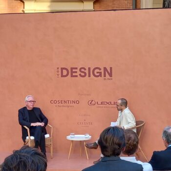 Image of David Chipperfield y Daniel Garcia Evento ICON Design escenario Dekton by Cosentino web 1 in Cosentino at Madrid's XIV Architecture Week - Cosentino