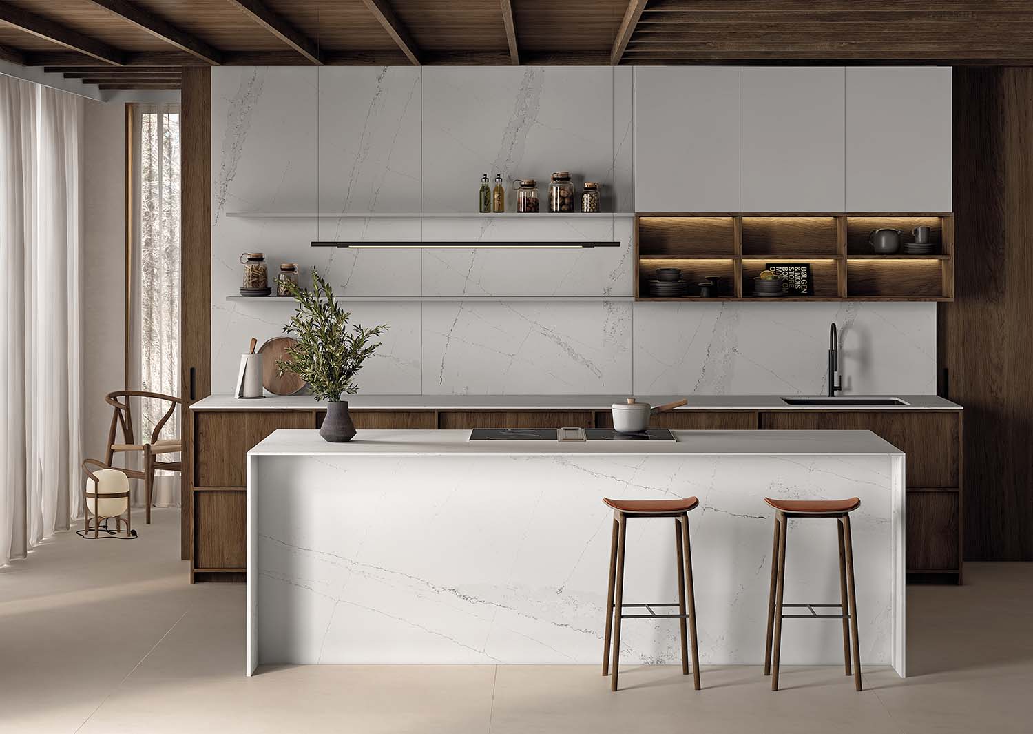 Image of Silestone Kitchen Ethereal Dusk web in Ethereal by Silestone®, Beauty Beyond Natural - Cosentino