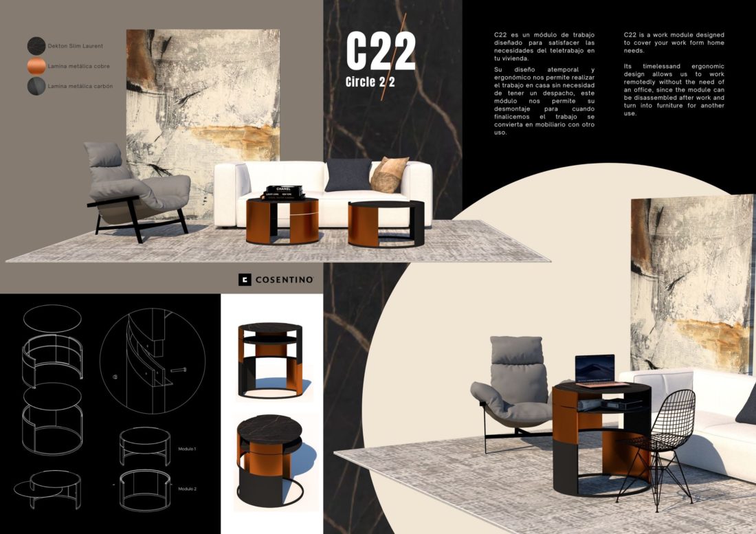 Image 23 of C22 resultado 40 accesit design in Cosentino Design Challenge 16 announces its winners - Cosentino